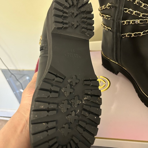 Cecelia New York Leather with Chain Mid Boot - Picture 2 of 3